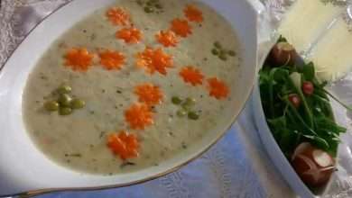 1730509319 طرز تهیه آش گشنیز خوشمزه و مقوی با برنج، جو